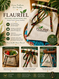 Load image into Gallery viewer, Flauriel Reusable Drawstring Bag with Caribbean madras trim
